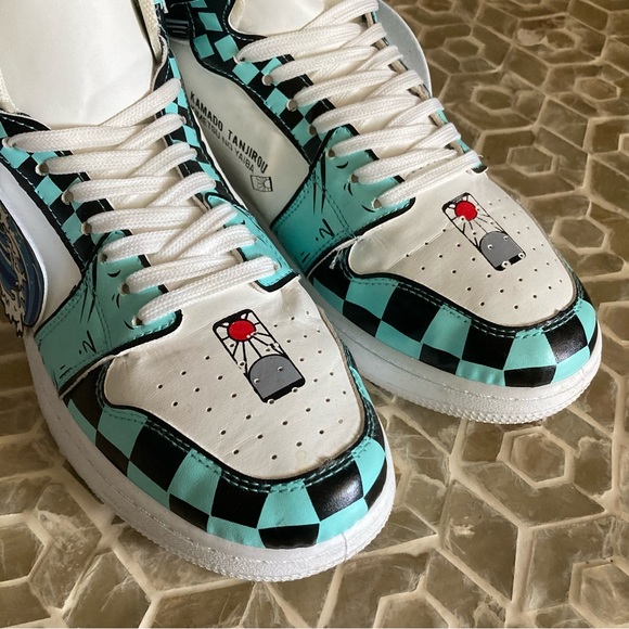 Demon Slayer Giyu High Blue Sneakers (42) - Picture 8 of 11